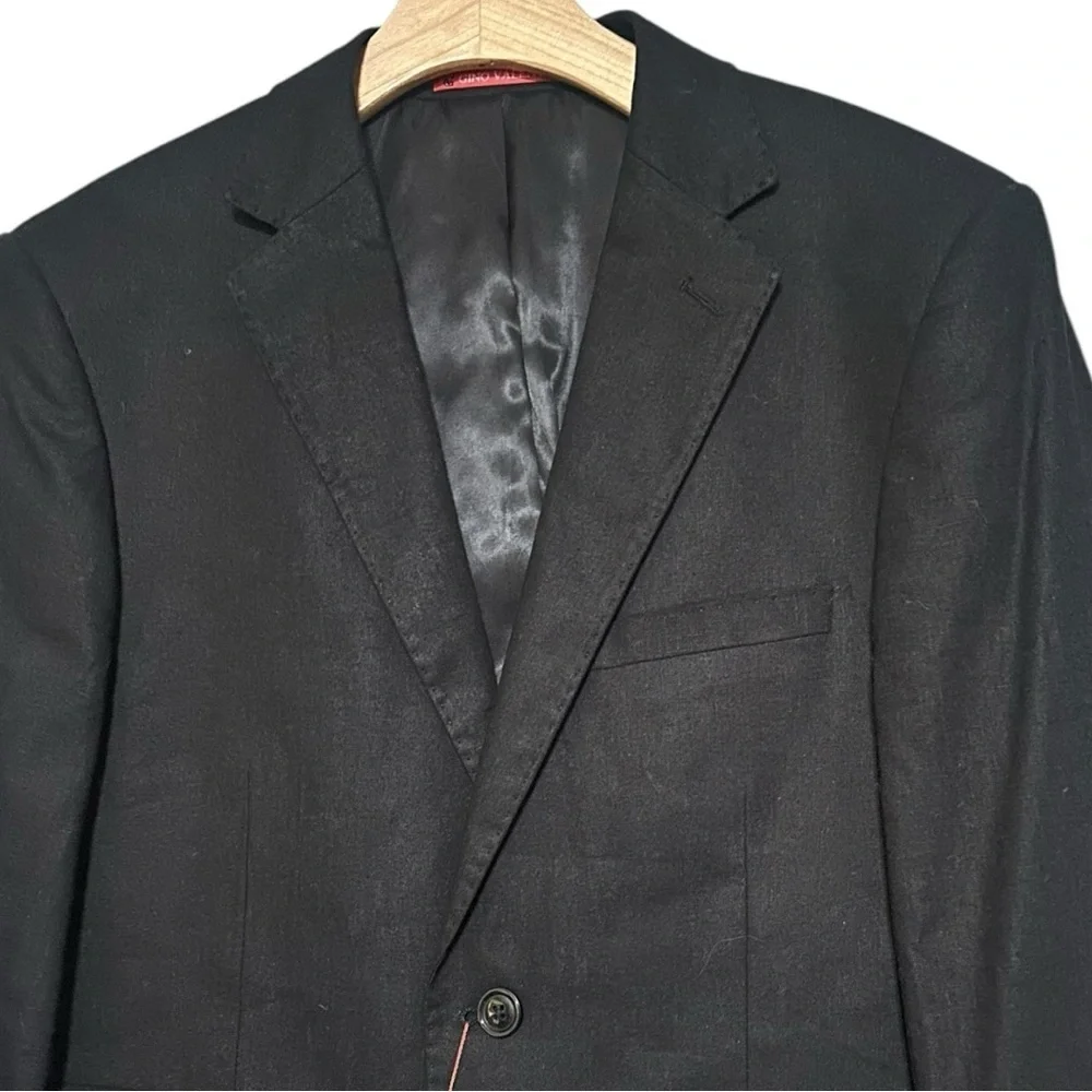Gino Valentino Suit NWT Men’s Size 38 S Black Single Breasted Jacket 30 S Pants